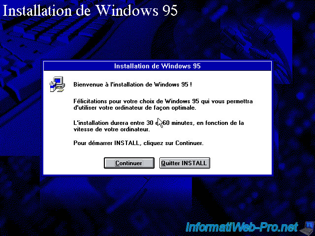Installer Windows 95 avec VMware Workstation / Player - VMware